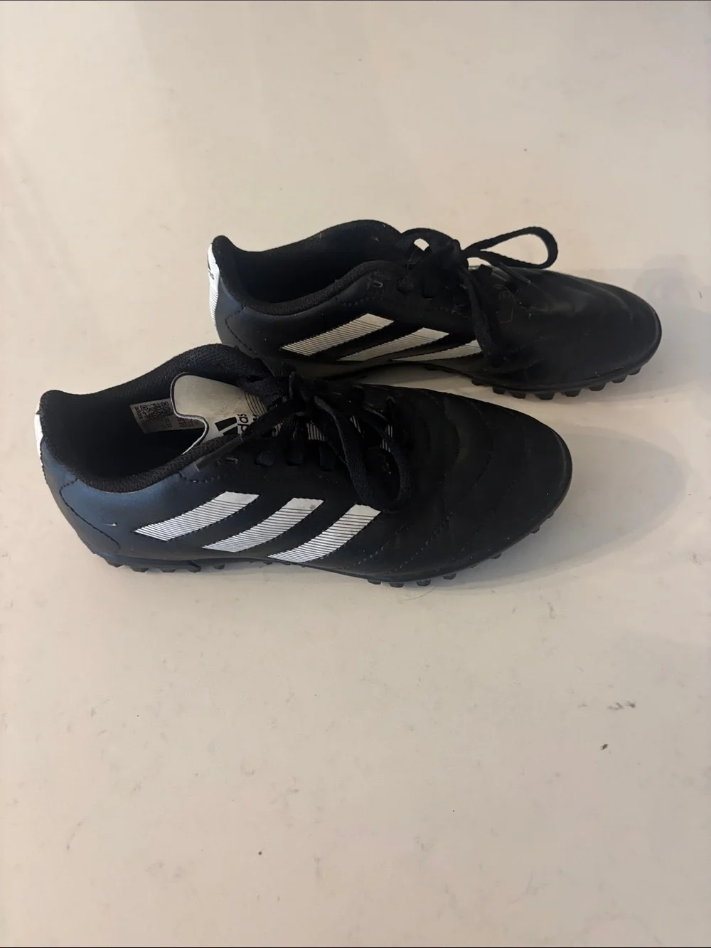 Adidas Kids Black and White Soccer Indoor soccer Shoes